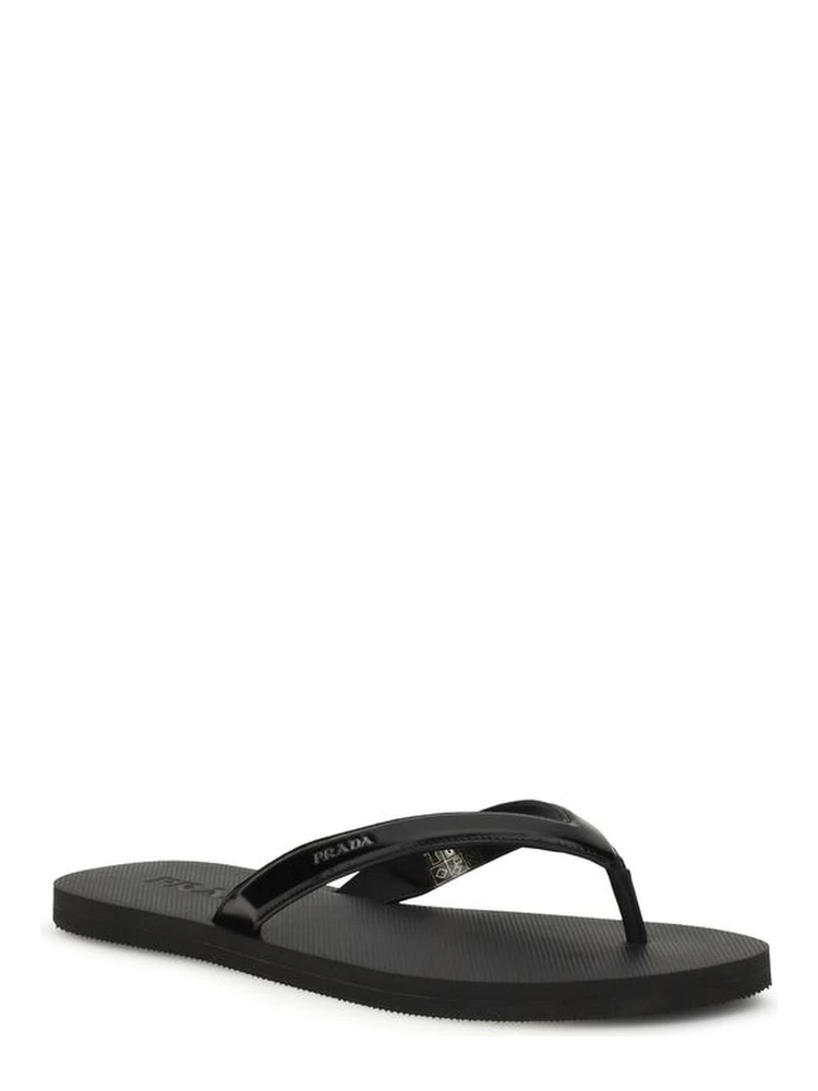 Black Calf Leather Bos Taurus Flip-Flop Sandals alternative