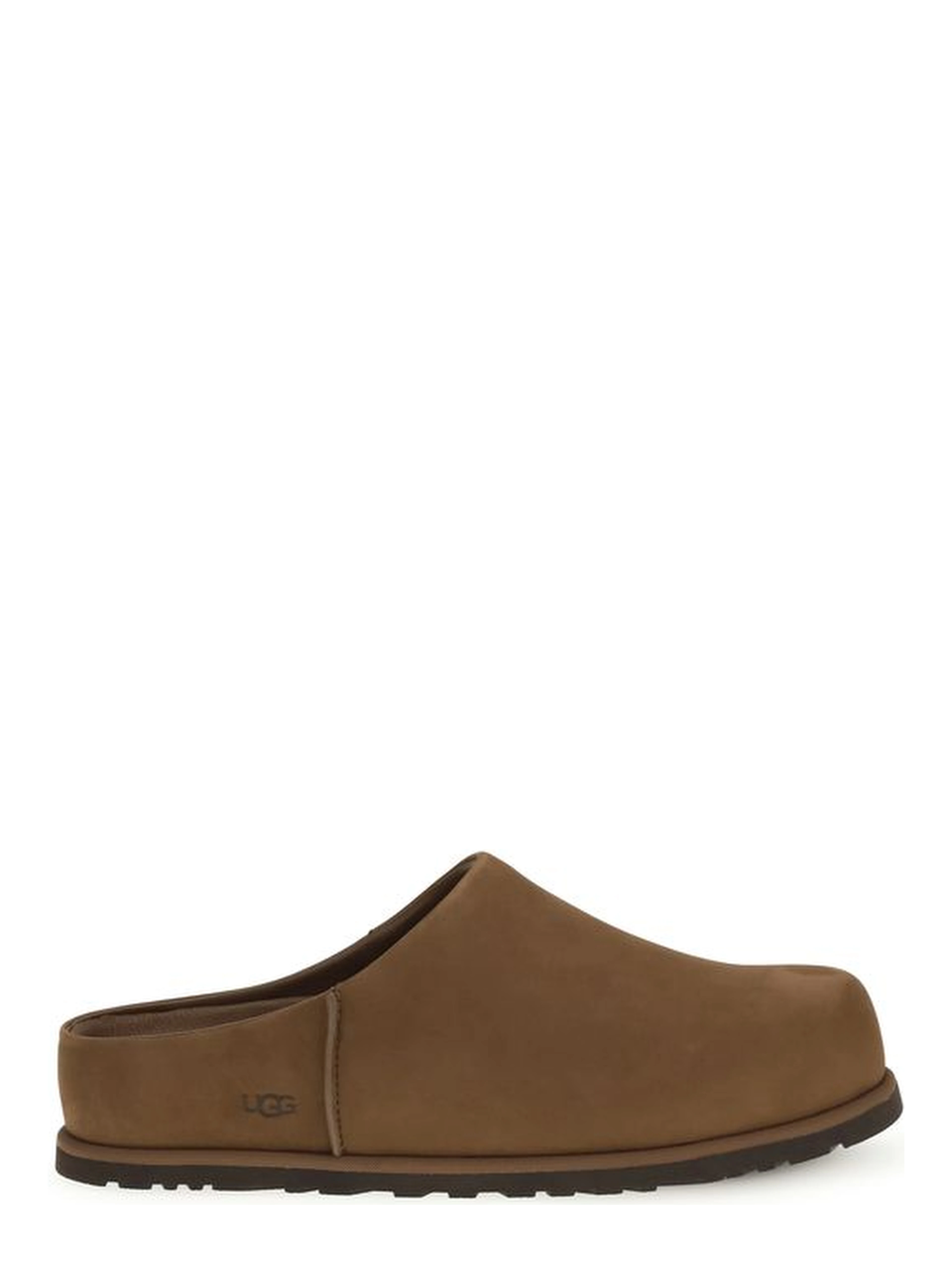 Brown Calf Leather Bos Taurus Mules