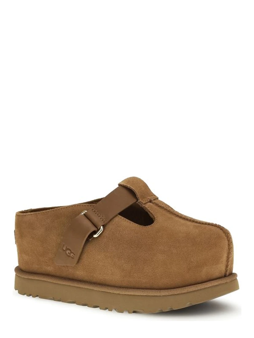 Brown Calf Leather Bos Taurus Mules