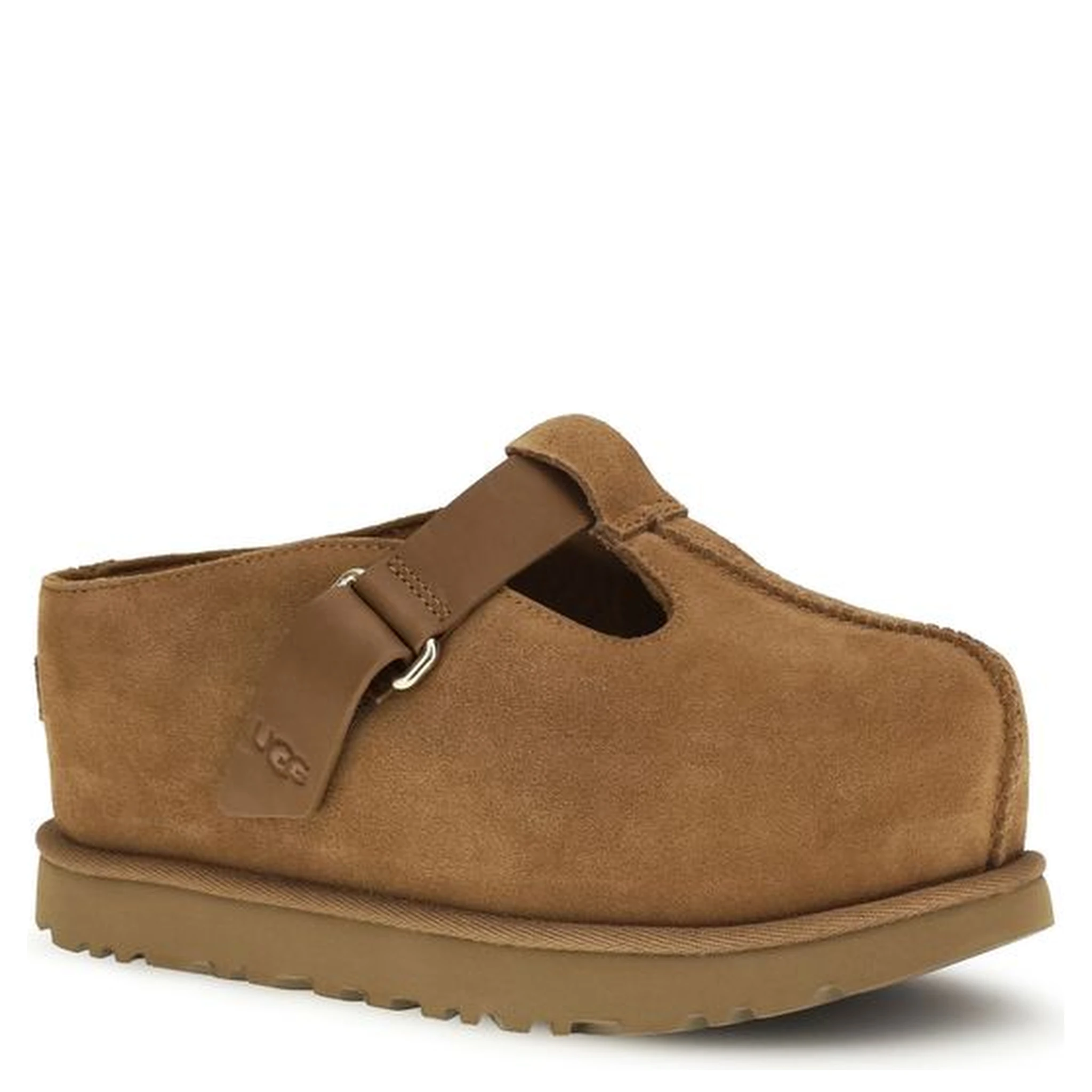 Brown Calf Leather Bos Taurus Mules