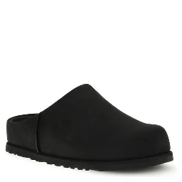 Black Calf Leather Bos Taurus Mules