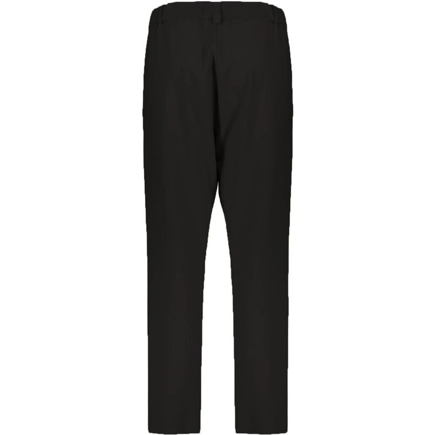 Black Elastane Casual Pants