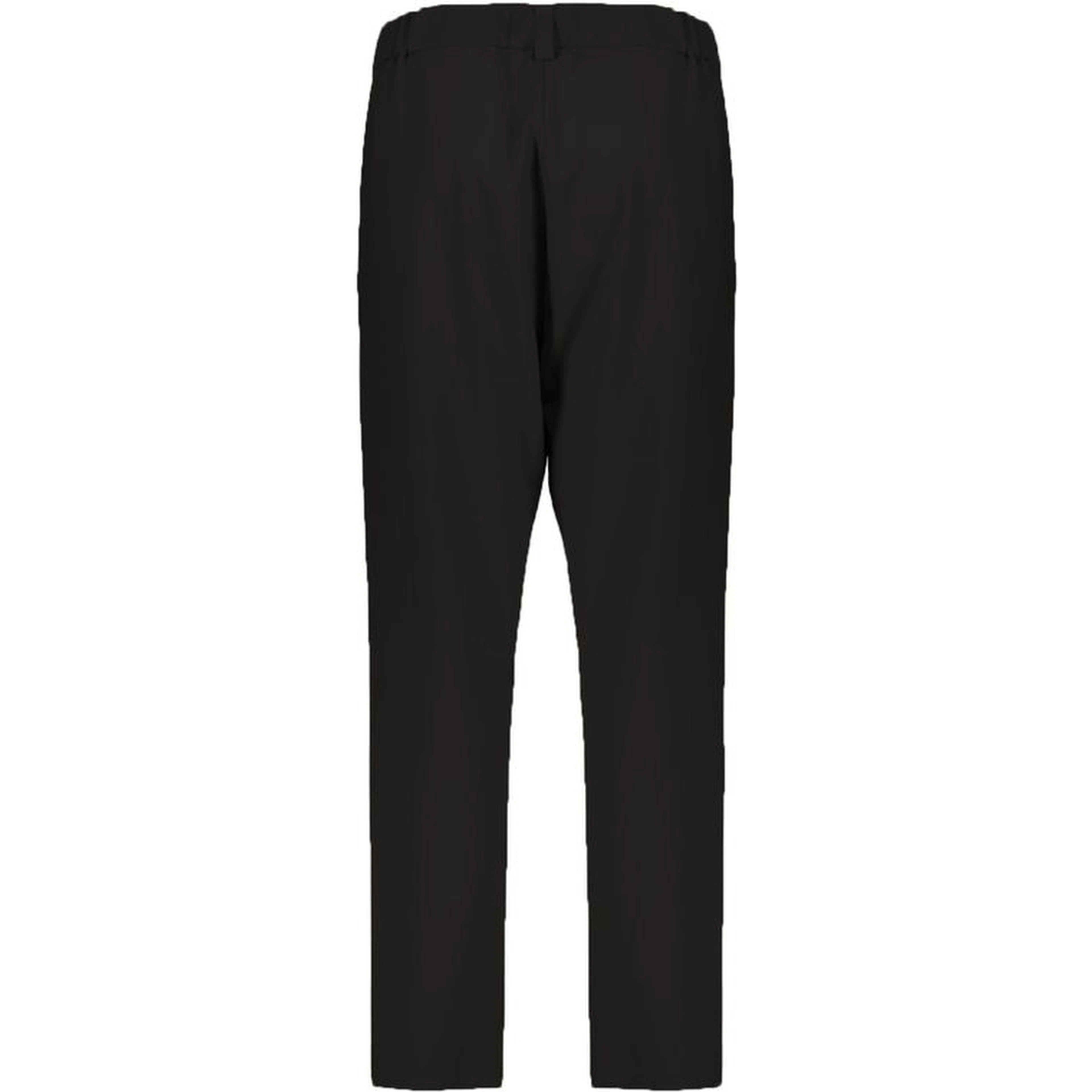 Black Elastane Casual Pants