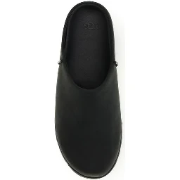 Black Calf Leather Bos Taurus Mules