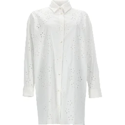 LONG SHIRT WITH PERFORATED PATTERN