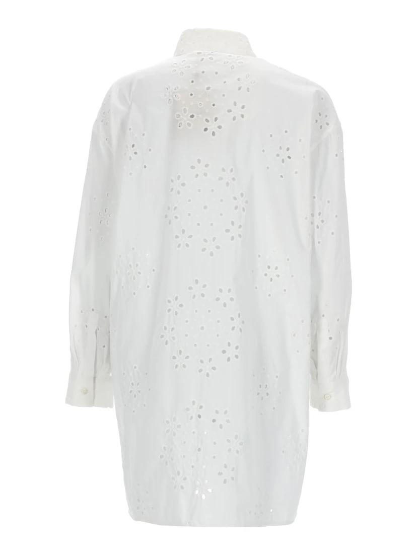 LONG SHIRT WITH PERFORATED PATTERN