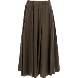 POPLIN MIDI SKIRT