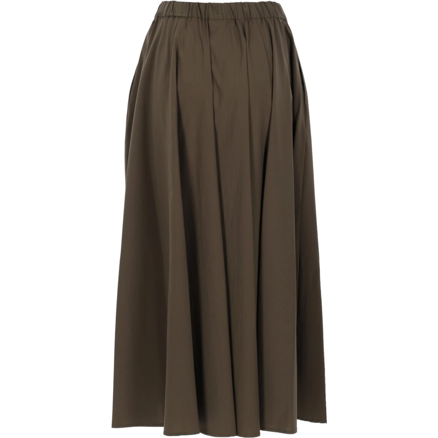 POPLIN MIDI SKIRT