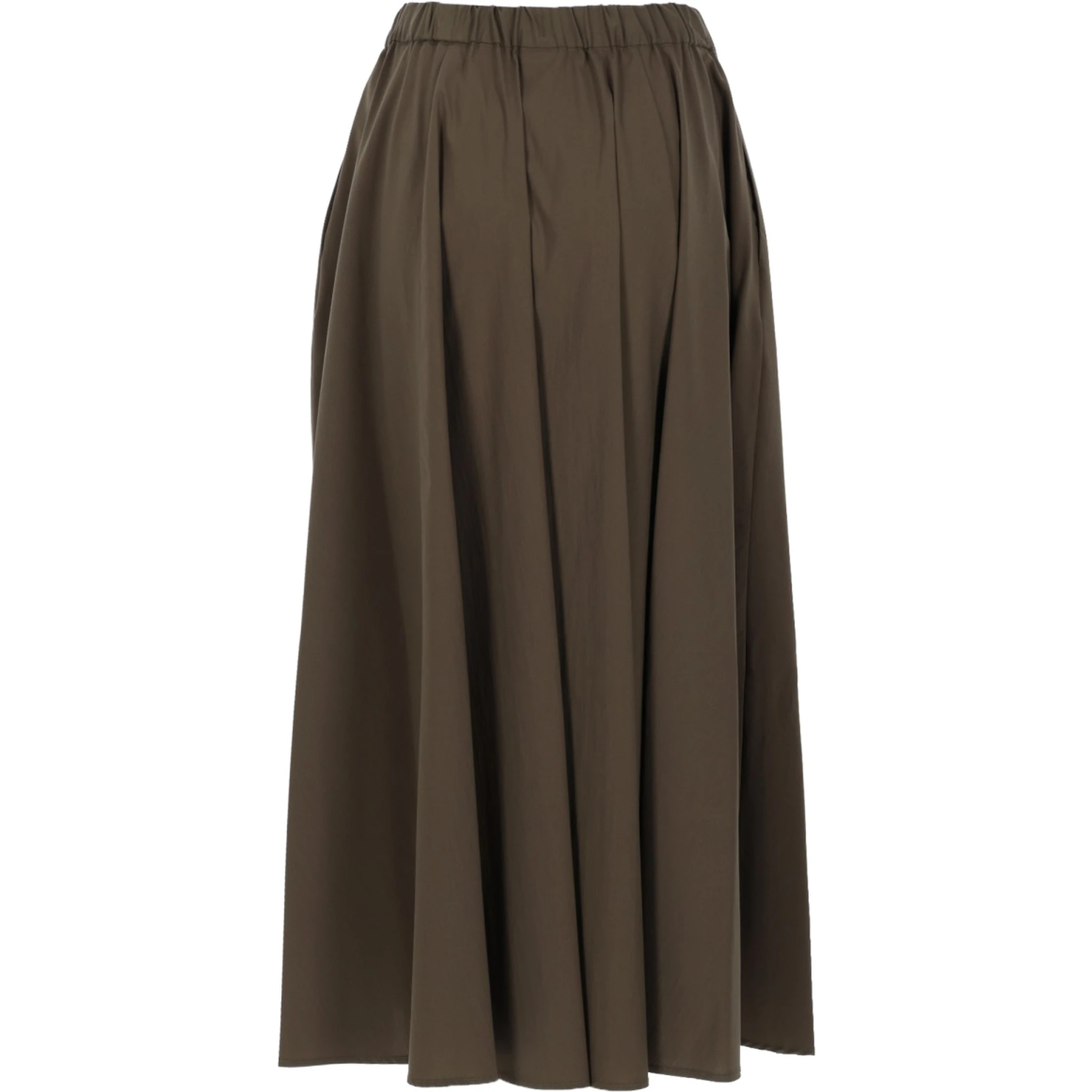 POPLIN MIDI SKIRT