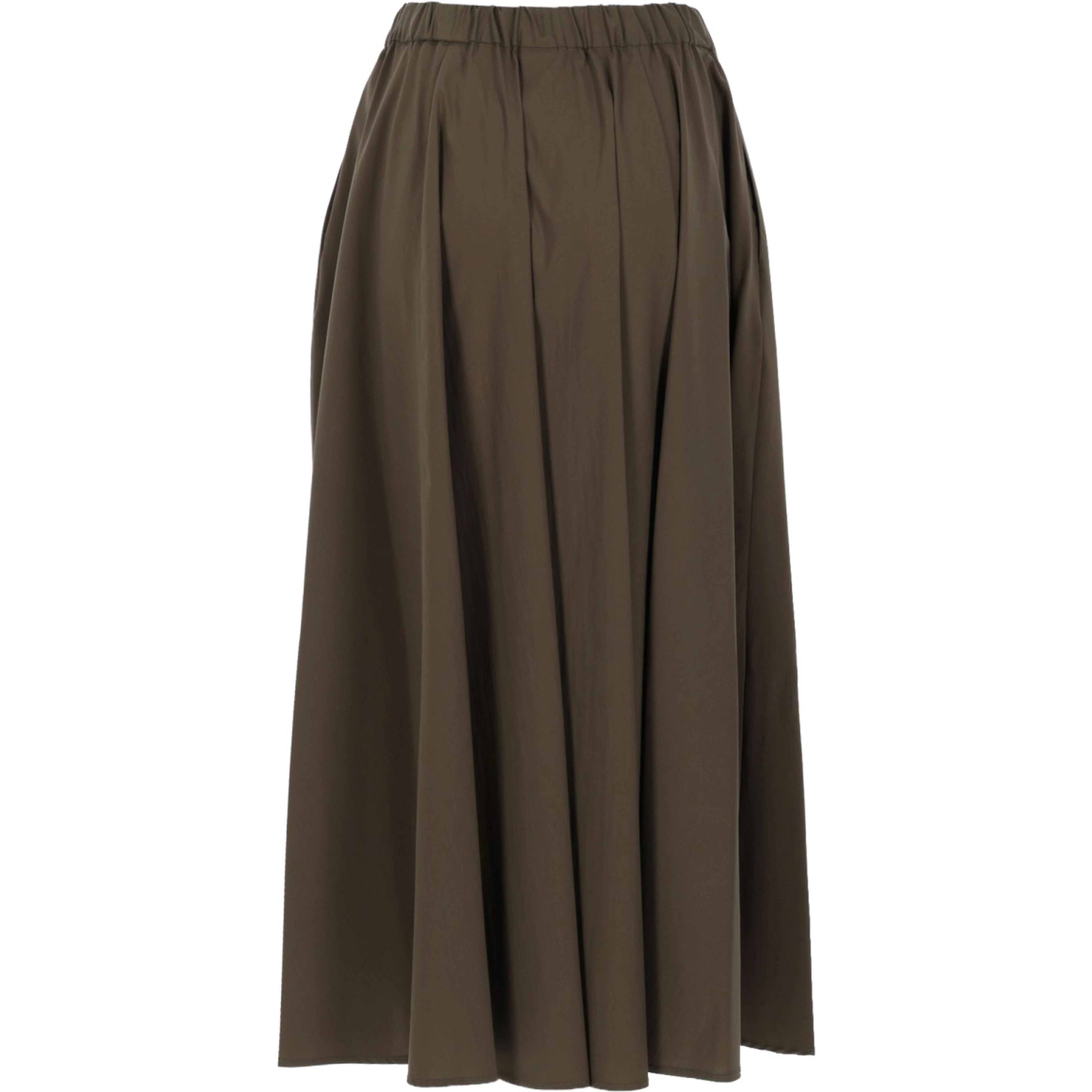 POPLIN MIDI SKIRT