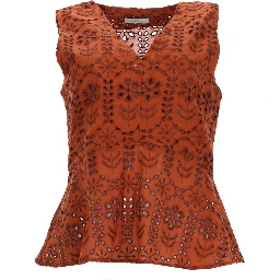 TOP WITH PERFORATED PATTERN