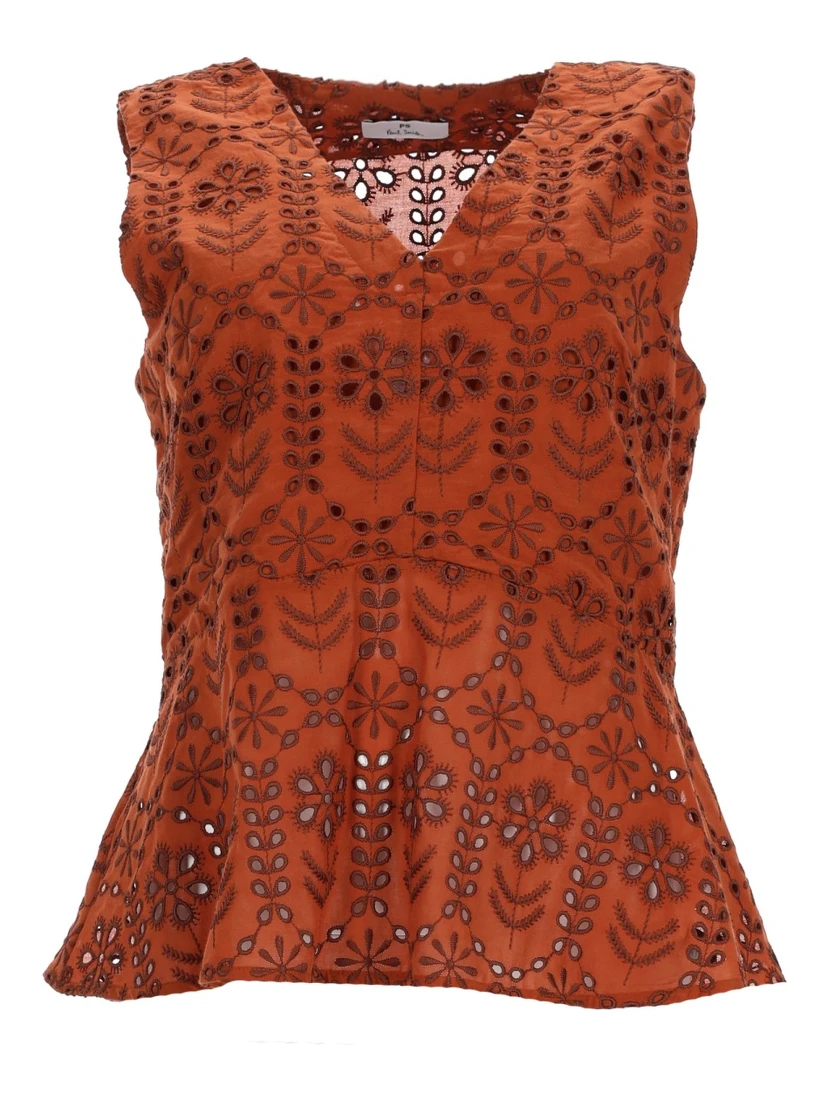 TOP WITH PERFORATED PATTERN