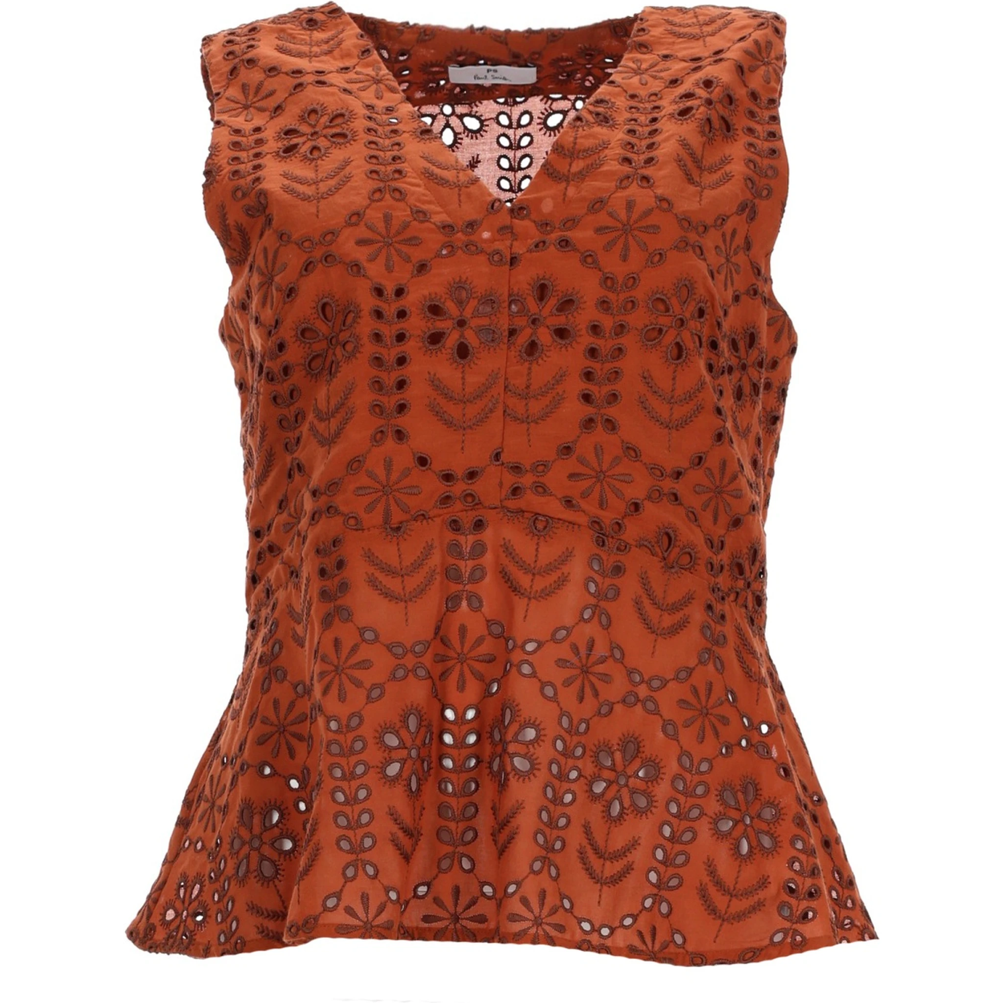 TOP WITH PERFORATED PATTERN