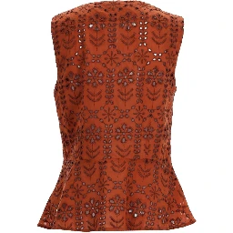 TOP WITH PERFORATED PATTERN