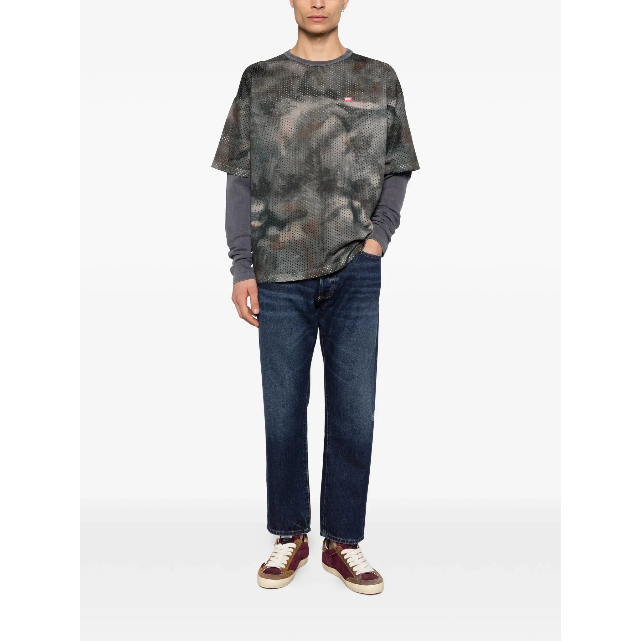 Diesel T-shirts and Polos Grey