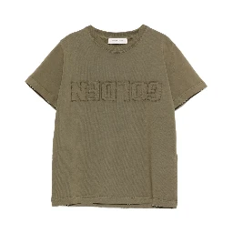 GOLDEN GOOSE KIDS T-shirts and Polos Green
