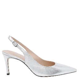Stuart Weitzman With Heel Silver