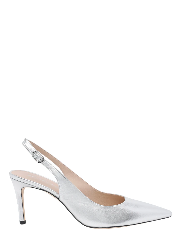 Stuart Weitzman With Heel Silver