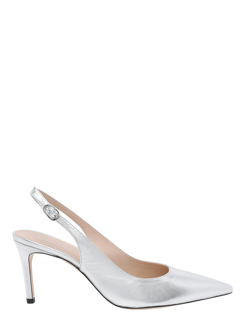 Stuart Weitzman With Heel Silver