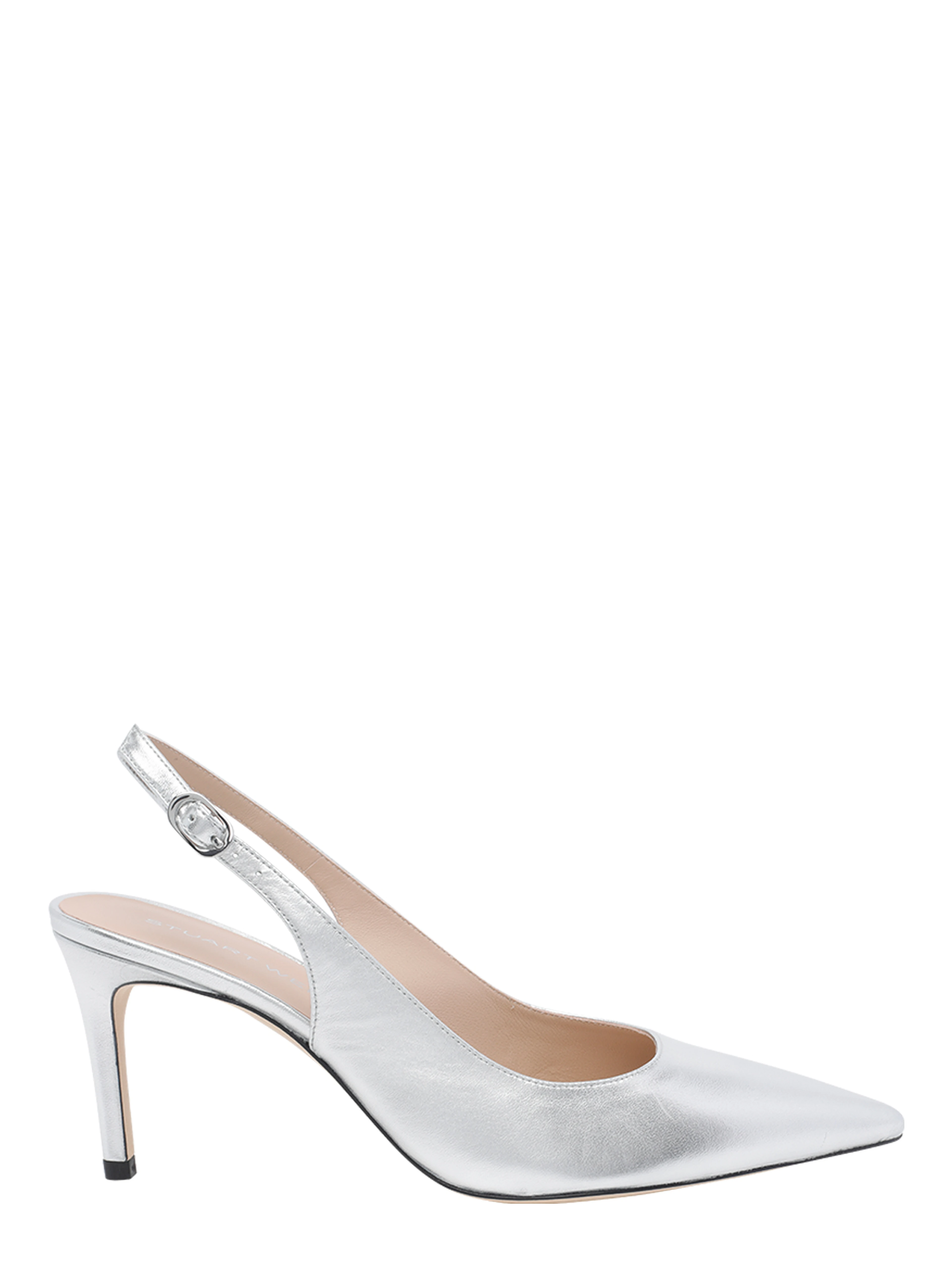 Stuart Weitzman With Heel Silver