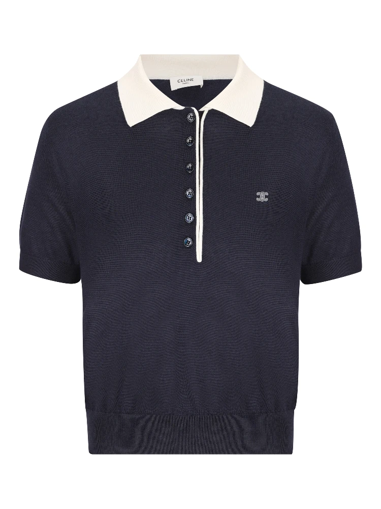 Céline T-shirts and Polos Blue