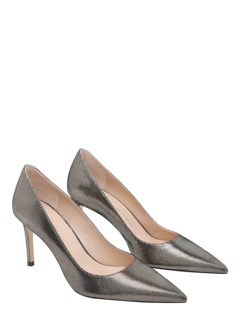 Stuart Weitzman With Heel Silver