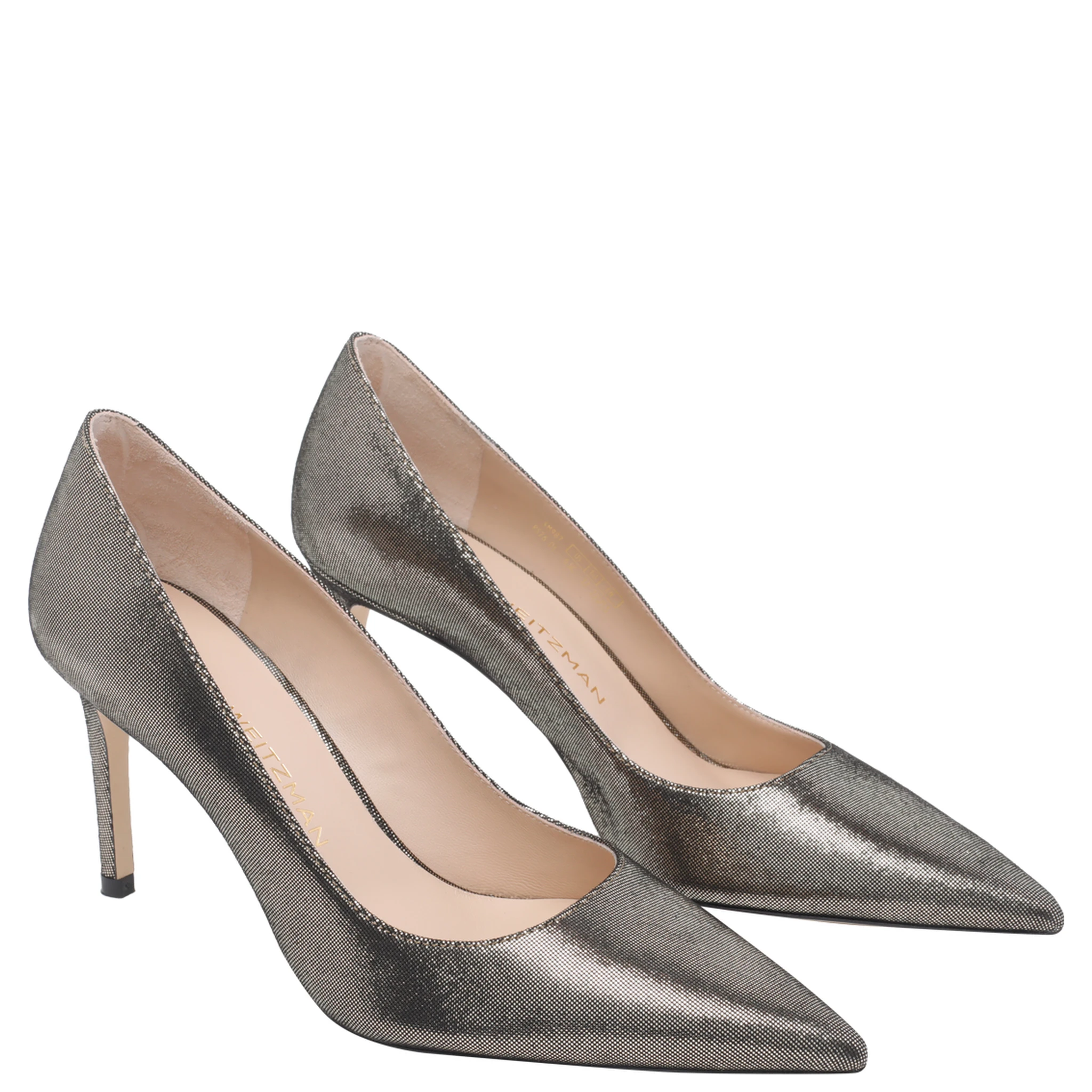 Stuart Weitzman With Heel Silver