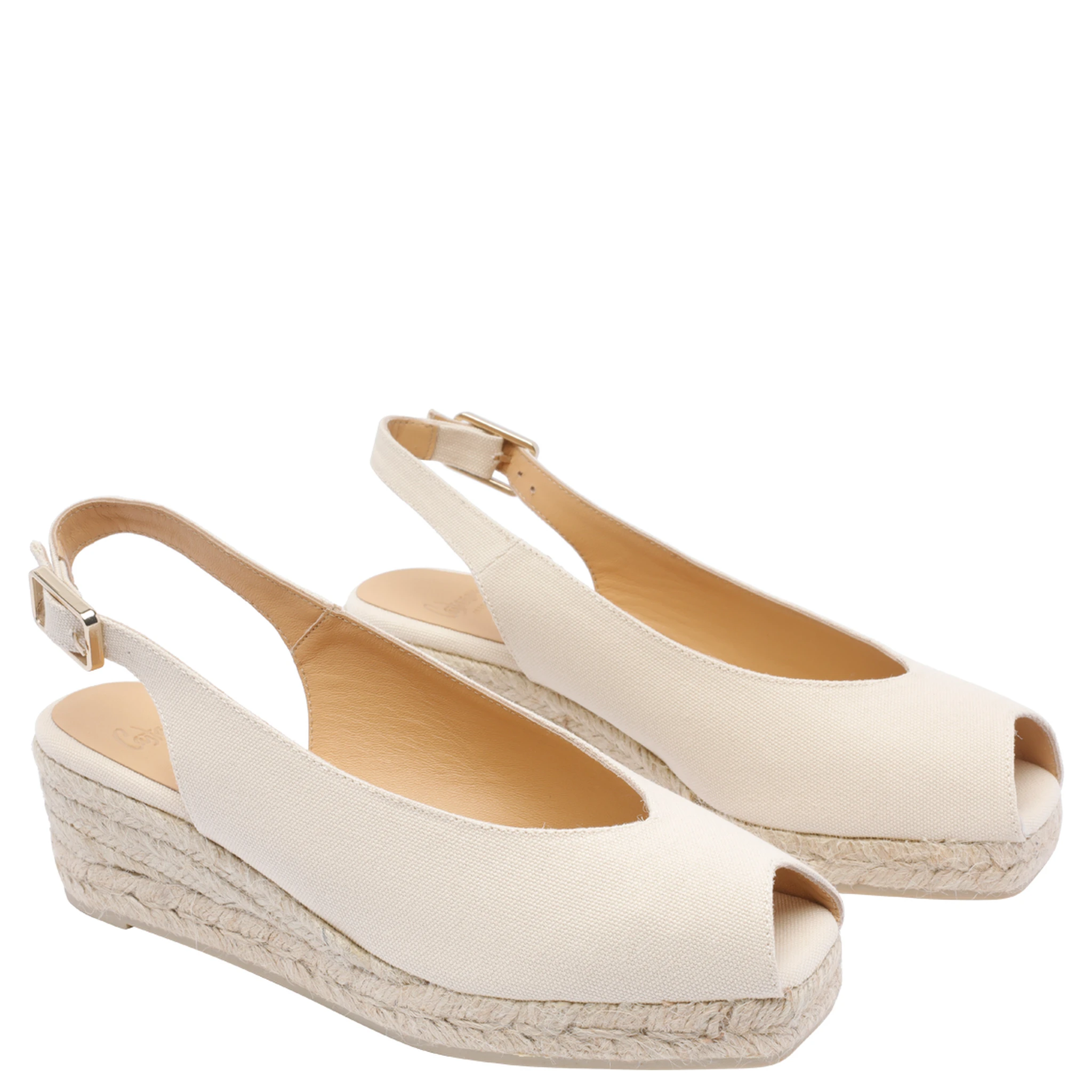 Castaner Sandals White