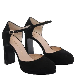 Stuart Weitzman With Heel Black