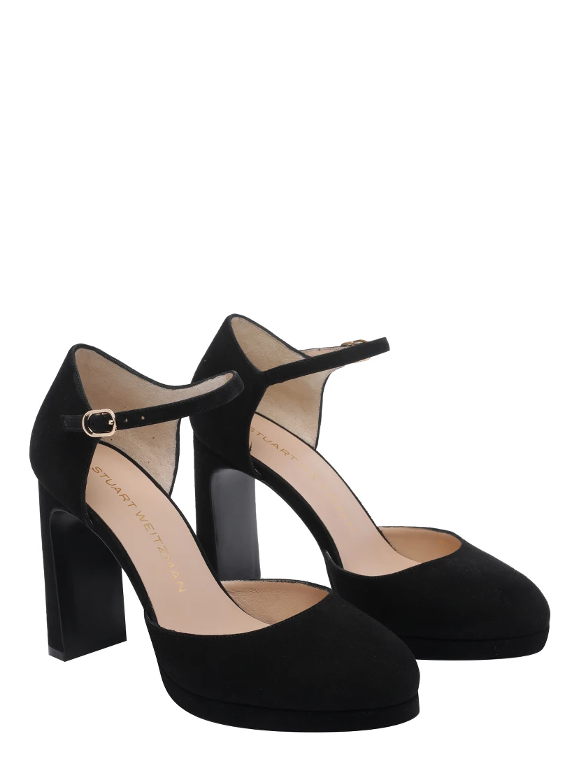 Stuart Weitzman With Heel Black