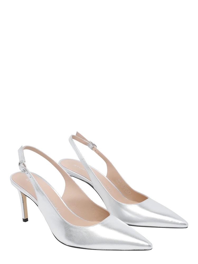 Stuart Weitzman With Heel Silver alternative