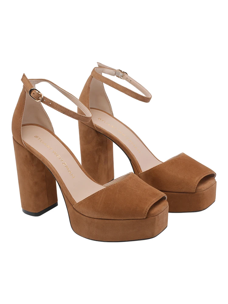 Stuart Weitzman With Heel Brown alternative