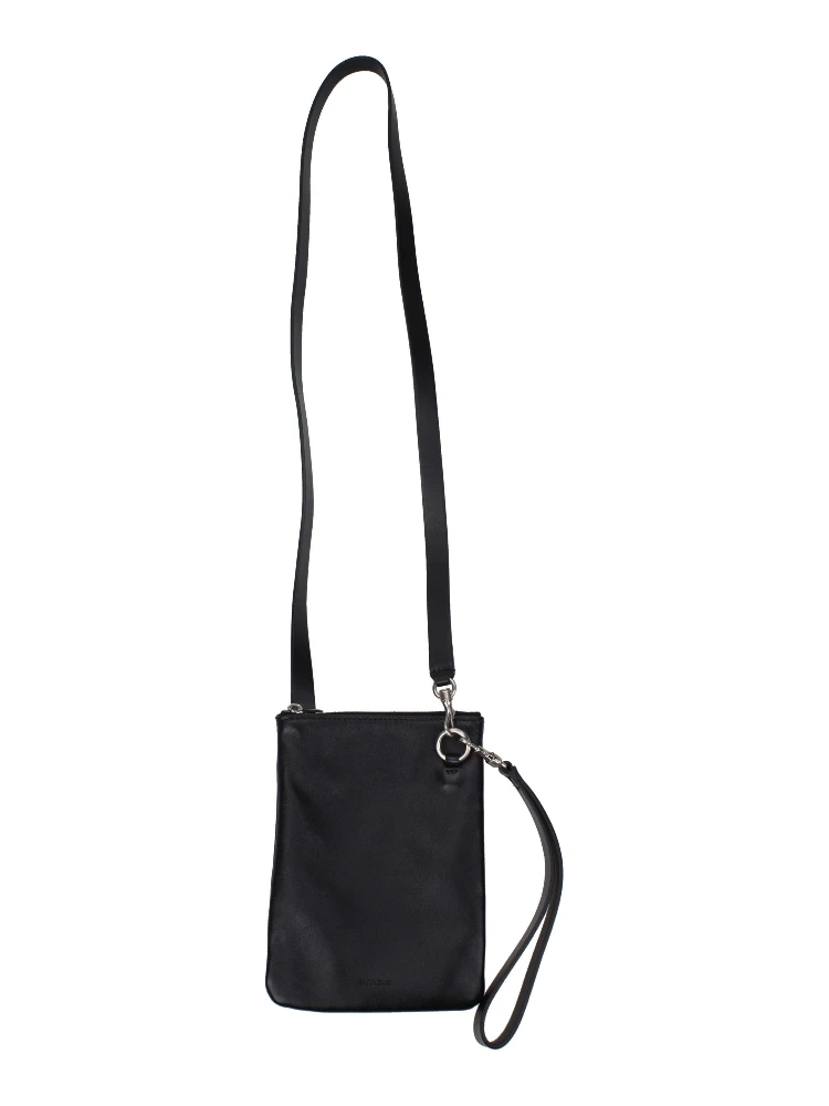 Black Leather Crossbody Bag
