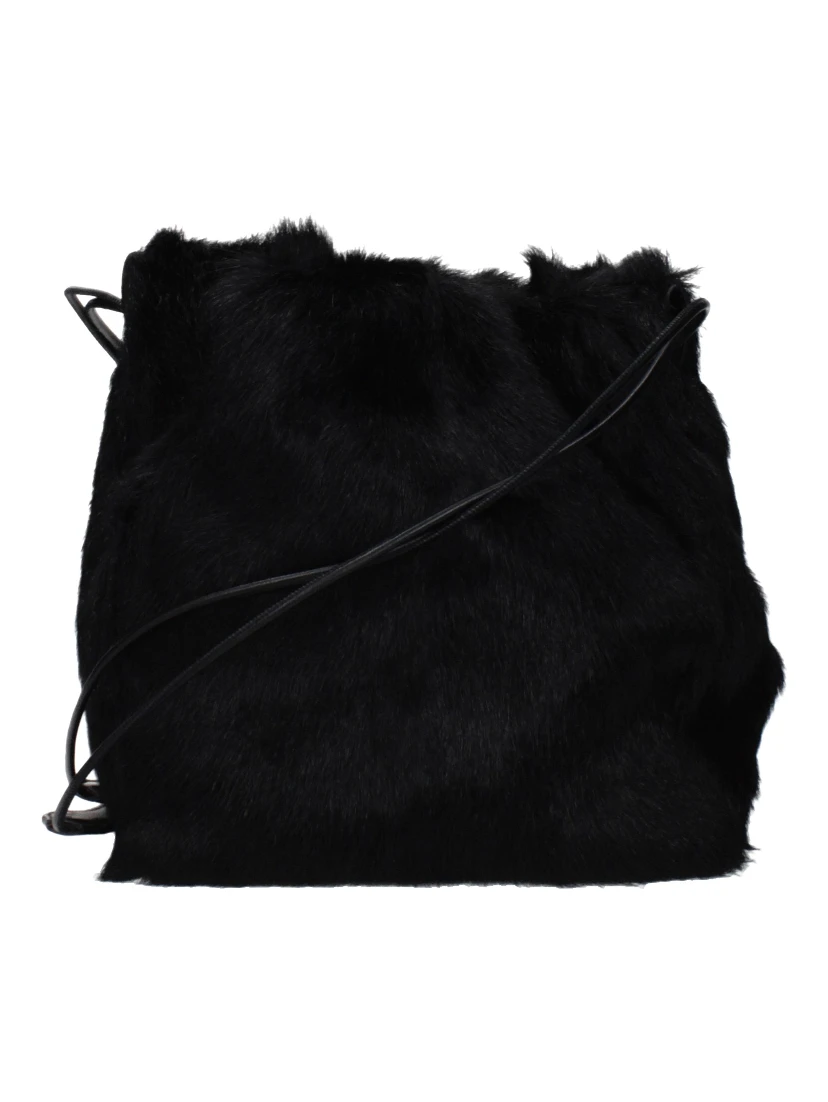 Black Fur Shoulder Bag