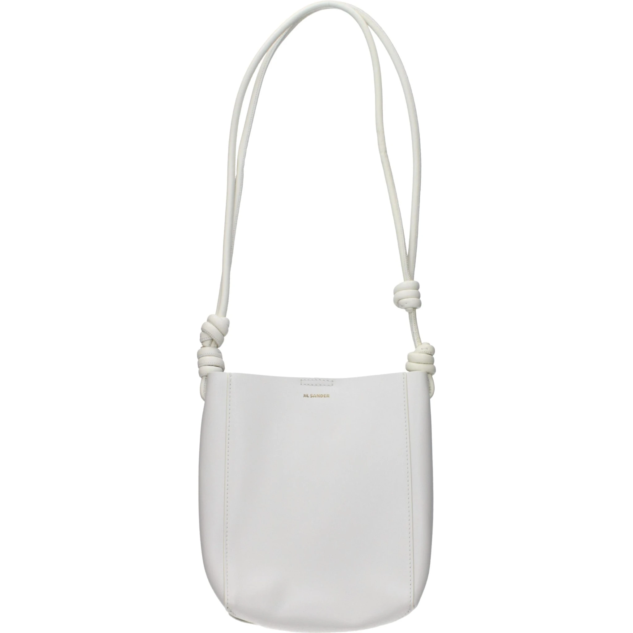 Beige Leather Shoulder Bag