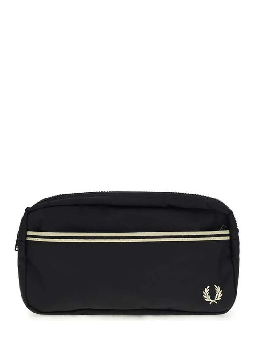 Black Recycled Polyamide Shoulder Bag