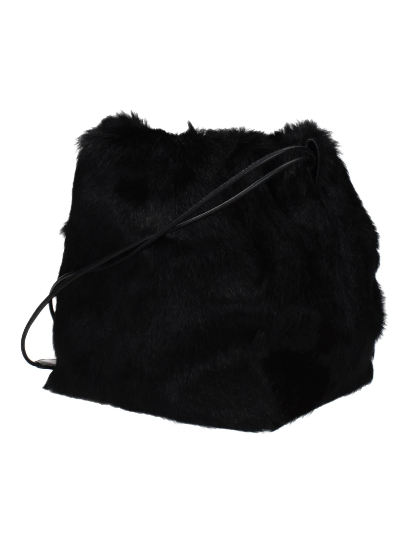 Black Fur Shoulder Bag