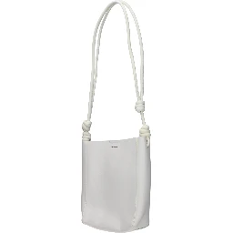 Beige Leather Shoulder Bag