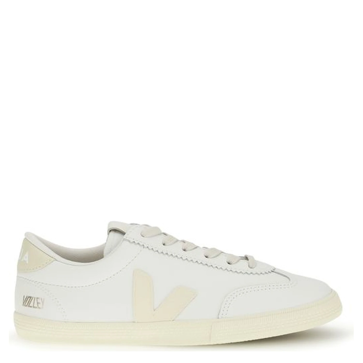 White Calf Leather Bos Taurus Low Top Sneakers