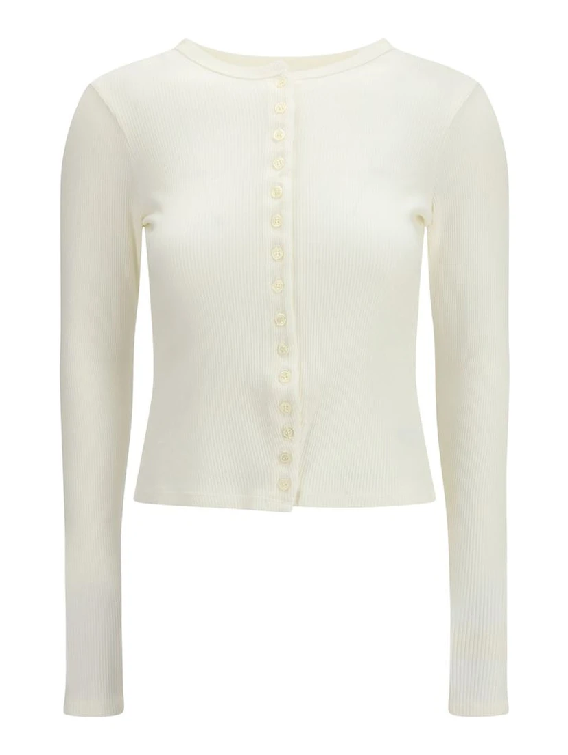 White Cotton Cardigan