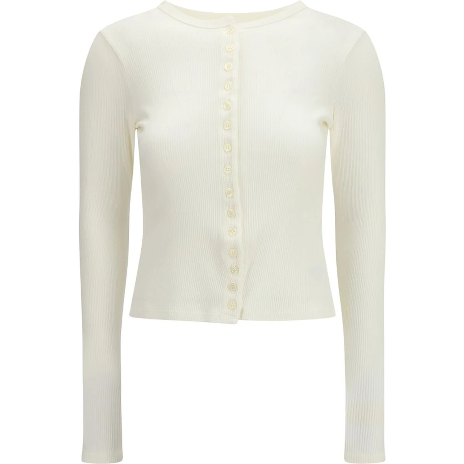 White Cotton Cardigan
