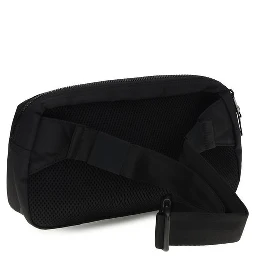 Black Recycled Polyamide Shoulder Bag
