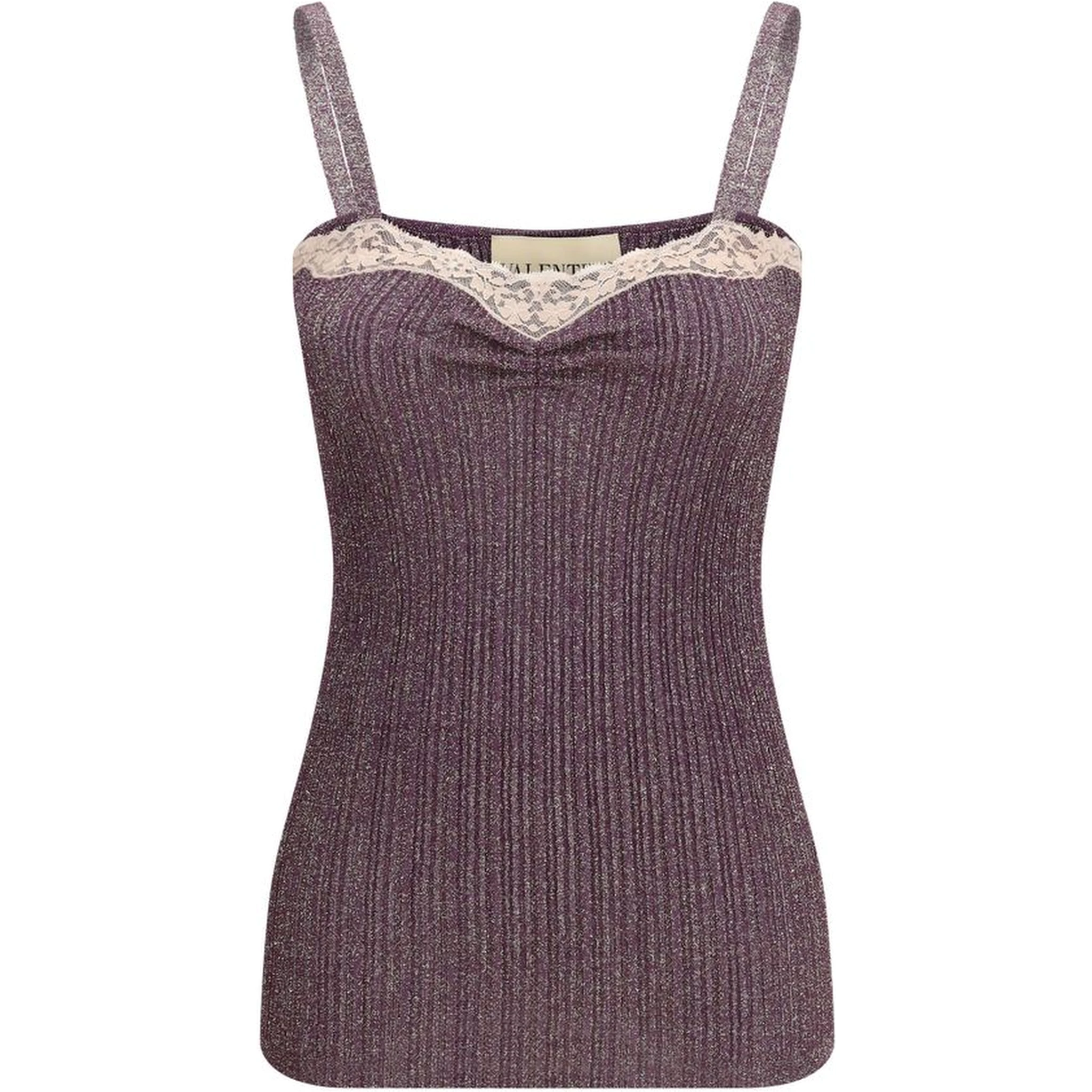 Multicolor Viscose Sleeveles T-Shirt