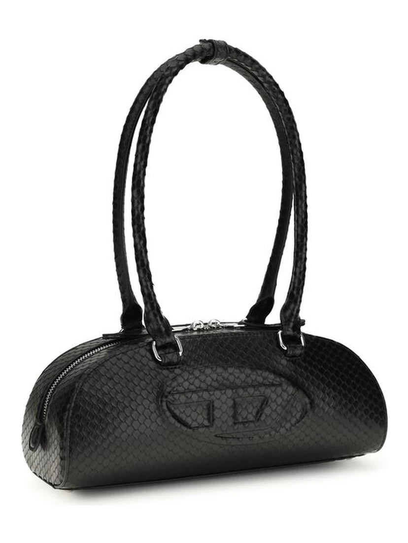 Black Calf Leather Bos Taurus Shoulder Bag