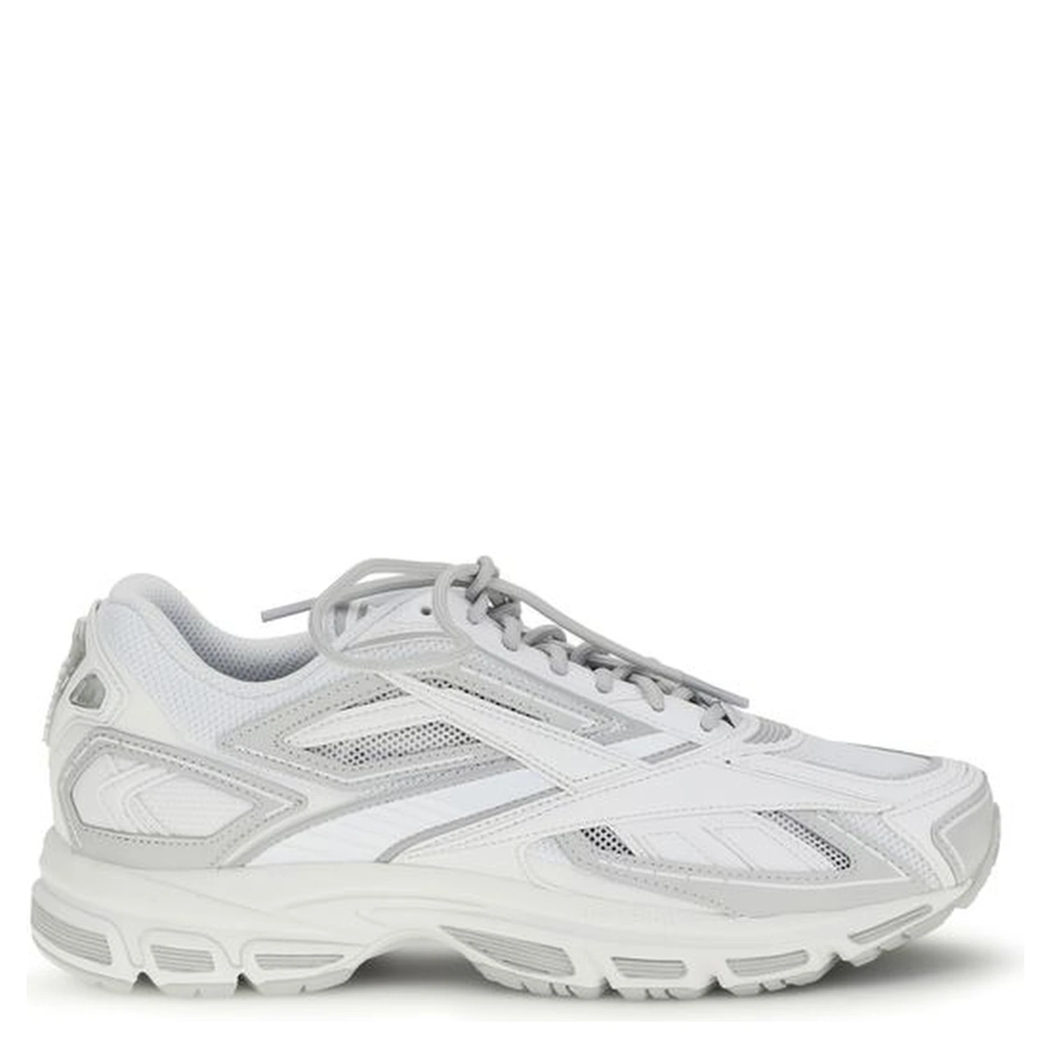 White Polyethylene Athletic Sneakers