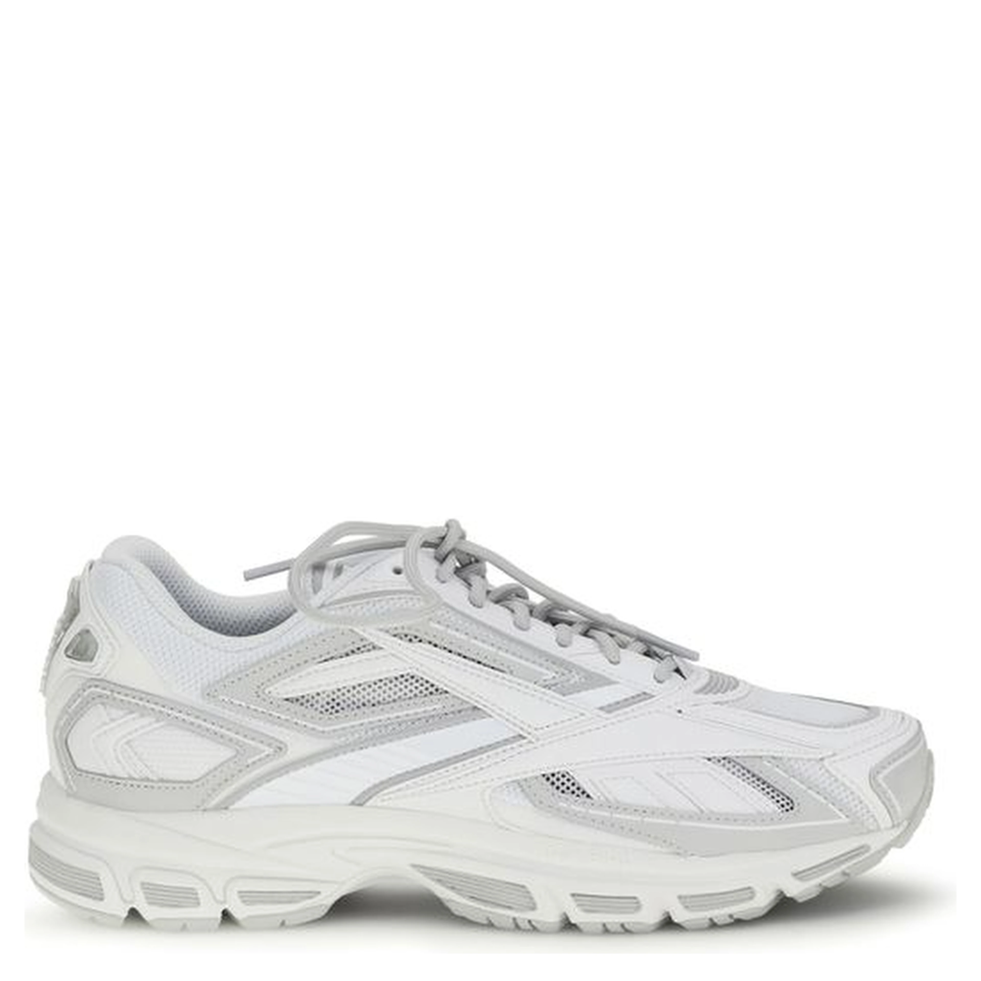 White Polyethylene Athletic Sneakers
