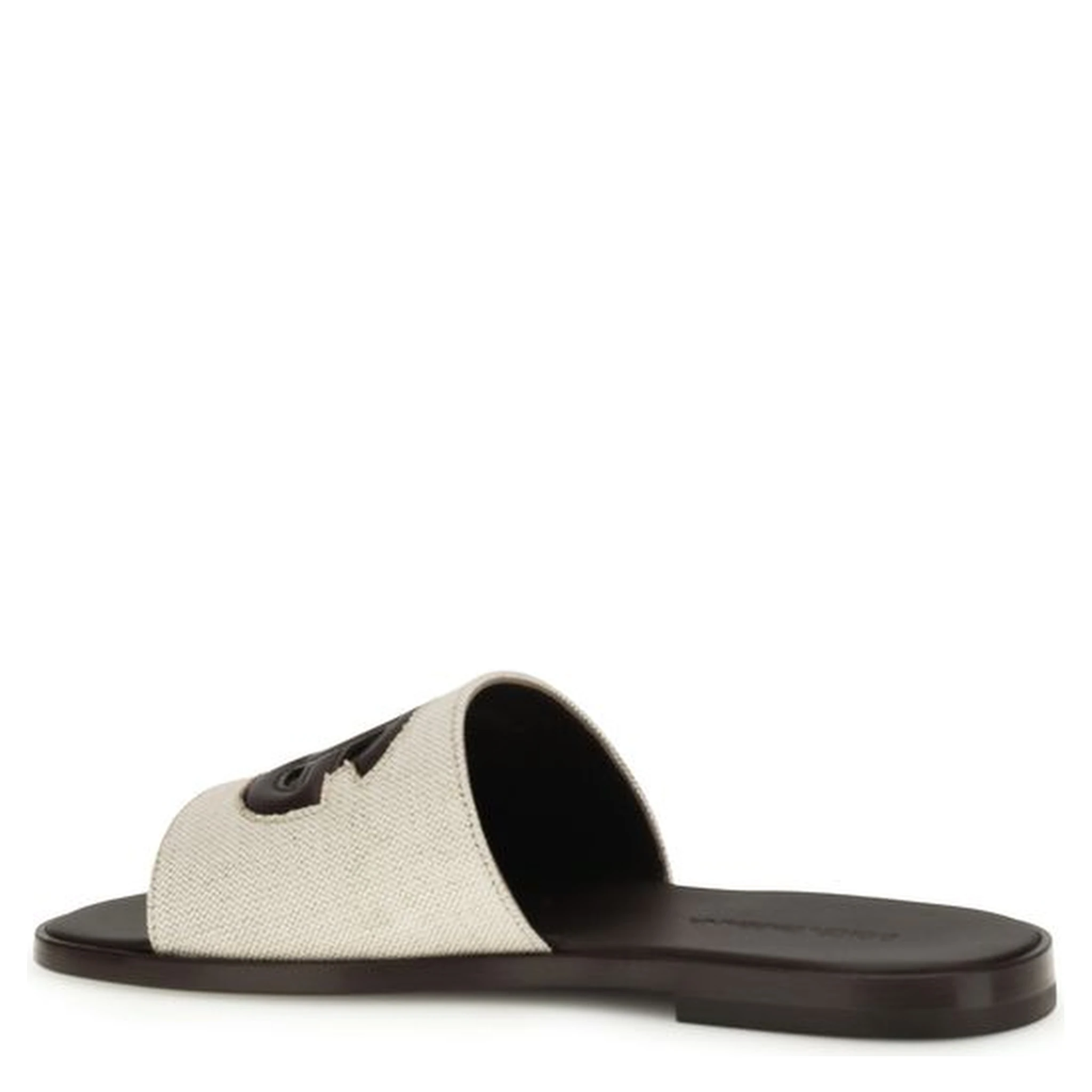 Beige Canvas Sandals