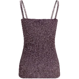 Multicolor Viscose Sleeveles T-Shirt