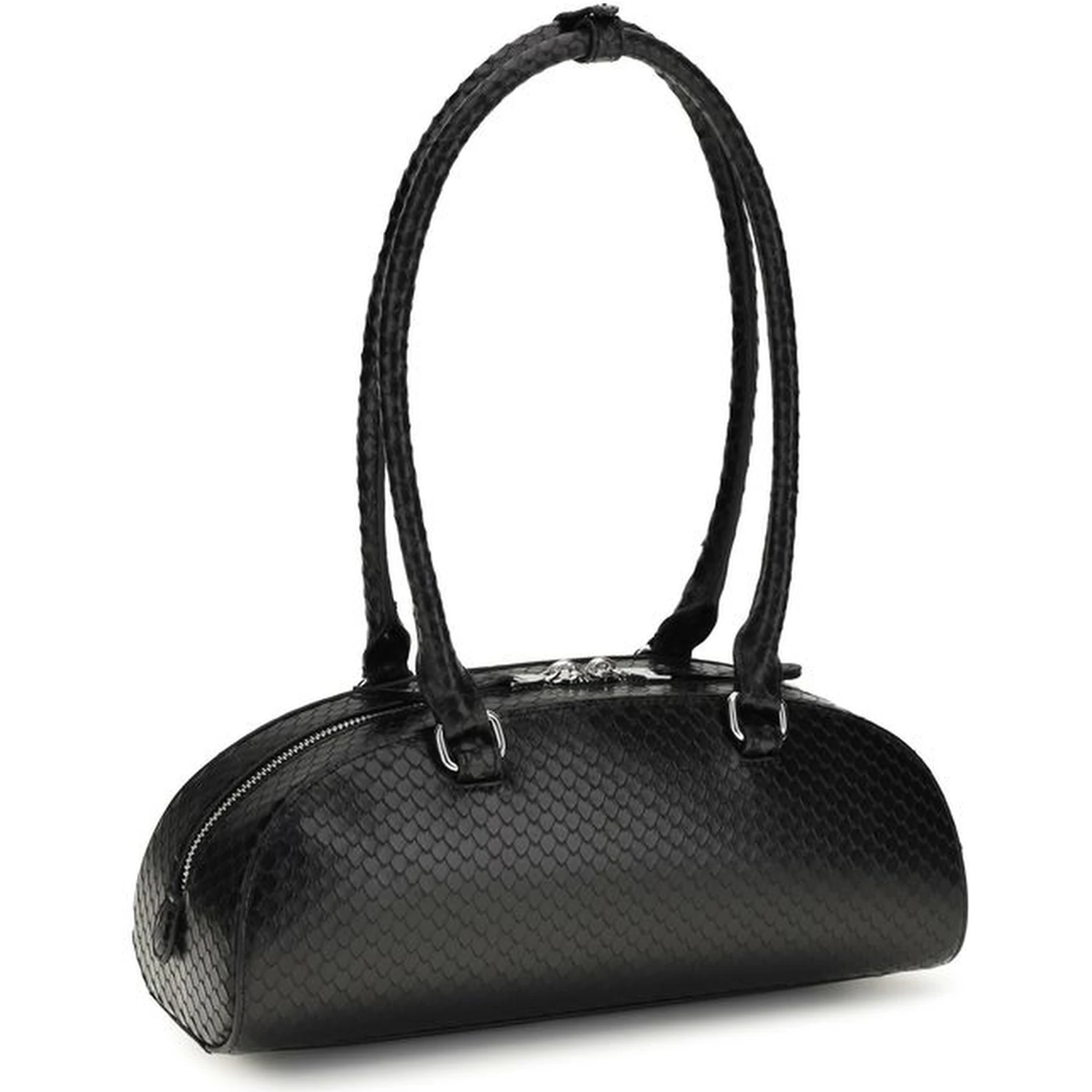 Black Calf Leather Bos Taurus Shoulder Bag