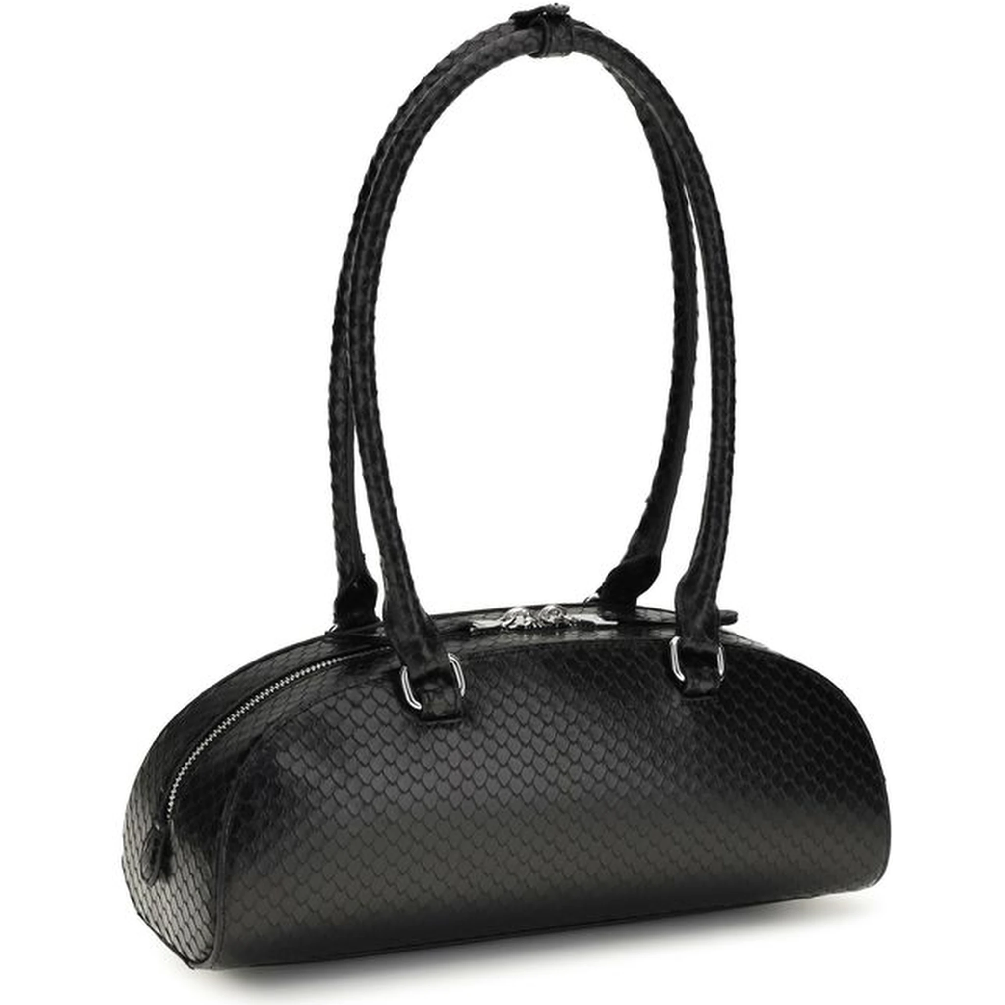 Black Calf Leather Bos Taurus Shoulder Bag